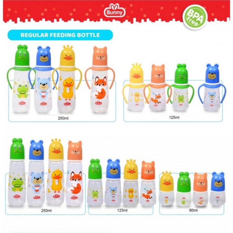Botol Susu Bayi Lusty Bunny Animal Hood 60ml - 125ml - 250ml