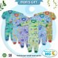 Baju Bayi Setelan Panjang Anak Kancing Pundak / Piyama Bayi / Baju Bayi Panjang / Baju Tidur Bayi Unisex / Piyama Anak Laki-Laki / Perempuan #4