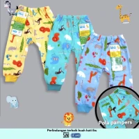Celana Panjang Bayi Moms Gift Murah dan Adem 3pcs S M L XL (Pola Diapers)