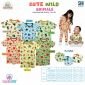 Setelan Baju Bayi Pendek Kancing Pundak / Baju Santai Anak / Setelan Oblong Anak Unisex