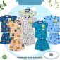 Setelan Baju Bayi Pendek Kancing Pundak / Baju Santai Anak / Setelan Oblong Anak Unisex #3