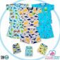 Setelan Baju Bayi Pendek Kancing Pundak / Baju Santai Anak / Setelan Oblong Anak Unisex #2