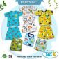 Setelan Baju Bayi Pendek Kancing Pundak / Baju Santai Anak / Setelan Oblong Anak Unisex #5