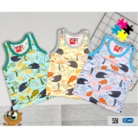 Baju Atasan Singlet Anak Motif 3pcs SNI