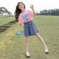Setelan Anak Perempuan Celana Soft Jeans / Setelan Baju Pink + Celana Anak Perempuan / Fashion Anak Perempuan / Baju Anak Imlek Lebaran