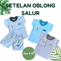 Baju Bayi Setelan Anak Kaos Ridges Salur Premium Quality / Baju Bayi / Baju Bayi Perempuan / Baju Bayi Laki Laki