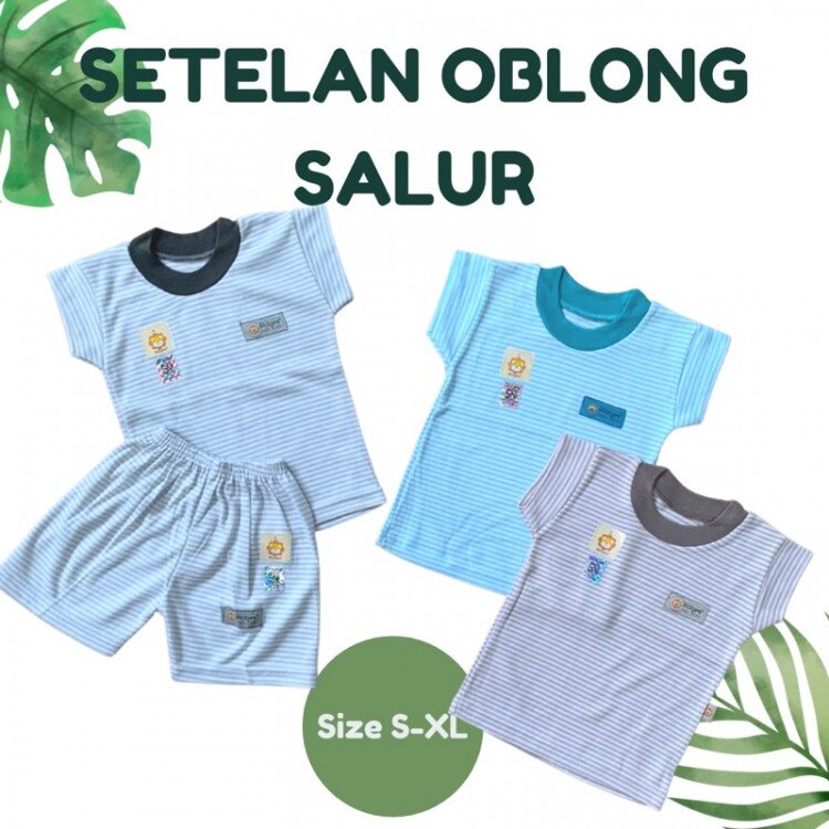 Baju Bayi Setelan Anak Kaos Ridges Salur Premium Quality / Baju Bayi / Baju Bayi Perempuan / Baju Bayi Laki Laki