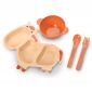 Alat Makan Bayi Feeding Set Baby Safe Gajah Jerapah / Perlengkapan MPASI Bayi / Kado Lahiran Perlengkapan MPASI