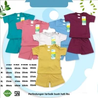 Baju Bayi Setelan Anak Kaos Premium Quality Polos / Baju Bayi Perempuan / Baju Bayi Laki Laki / Setelan Anak SNI