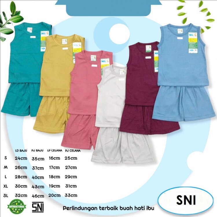 Baju Bayi Setelan Singlet Anak Kaos Premium Quality Polos / Baju Bayi Perempuan / Baju Bayi Laki Laki / Baju Bayi Baru Lahir / Setelan