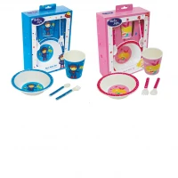 Alat Makan Bayi Feeding Set Baby Safe 4pcs / Perlengkapan MPASI Bayi / Kado Lahiran Perlengkapan MPASI