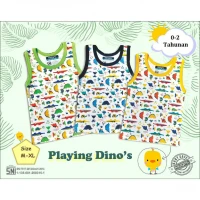 Baju Atasan Singlet Kutung Anak Ridges Playing Dino