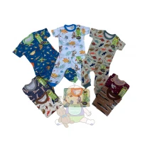 Setelan Baju Bayi Ridges SNI / Baju Anak Kancing Pundak Halus dan Adem/ Baju Tidur Anak Nyaman Dipakai / Piyama Anak Unisex Motif ber SNI