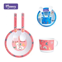 Alat Makan Bayi Feeding Set 4pcs / Mealtime Set / Perlengkapan MPASI Bayi / Kado Lahiran Perlengkapan MPASI