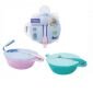 Mangkok Makan Bayi dengan Sendok Heat Sensor / Tempat Makan Bayi + Sendok Bayi Sensor Panas / Weaning Bowl with Heat Sensor Spoon