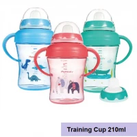Training Cup Hard Spout 210ml / Training Cup Sedotan Soft Straw 210ml / Gelas Training Anak / Gelas Minum Anak / Spout Cup / Botol