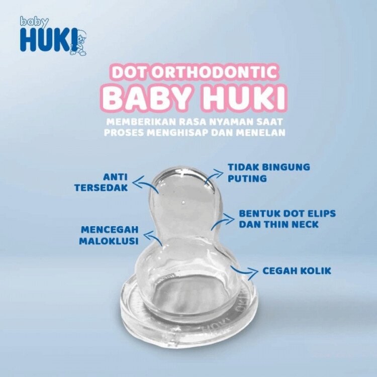 Huki Dot Gepeng Silicone / Dot Bayi Orthodontic Huki Lusty Bunny