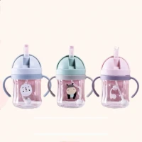 Botol Minum Anak Sedotan 250ml / Training Cup Sedotan Soft Straw 23070012 / Gelas Training Anak / Gelas Minum Anak