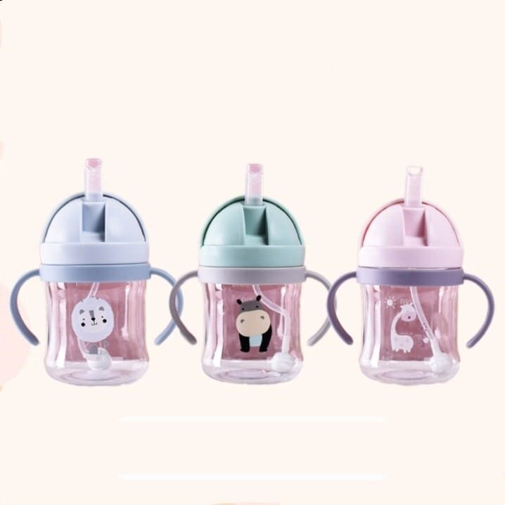 Botol Minum Anak Sedotan 250ml / Training Cup Sedotan Soft Straw 23070012 / Gelas Training Anak / Gelas Minum Anak