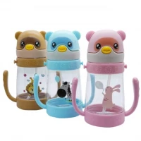 Botol Minum Anak Sedotan Bear 380ml / Training Cup Sedotan Soft Straw 23070011 / Gelas Training Anak / Gelas Minum Anak