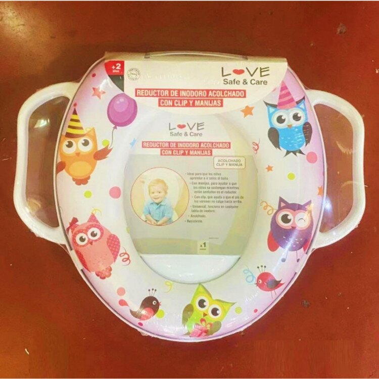 Soft Baby Potty Seat Pegangan Owl / Dudukan Toilet Anak Empuk