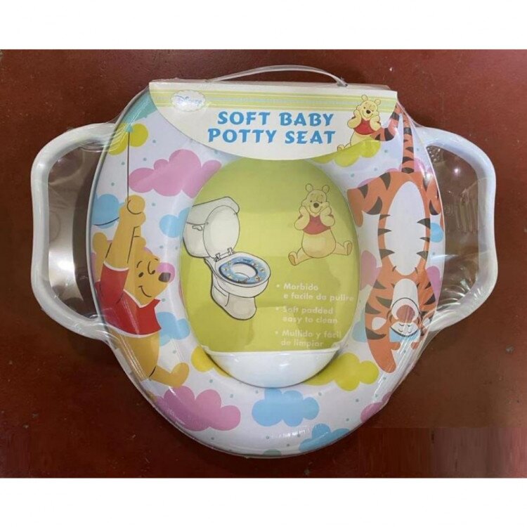 Soft Baby Potty Seat Pegangan Pooh Tiger / Dudukan Toilet Anak Empuk