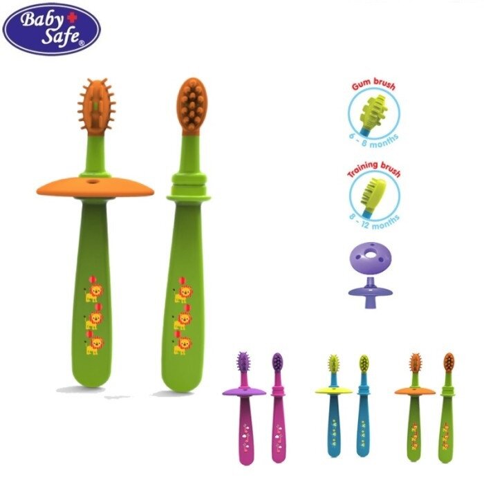 Sikat Gigi Bayi dan Sikat Gusi Bayi Baby Safe / Baby Gum Message & Toothbrush / Sikat Gigi Bayi Silicon