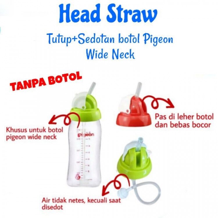 Tutup Botol Susu Sedotan Botol Susu Wide Neck dengan Selang dan Pemberat