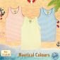 Singlet Anak Ridges Barney Motif 3pcs / Singlet Bayi 3pcs #6