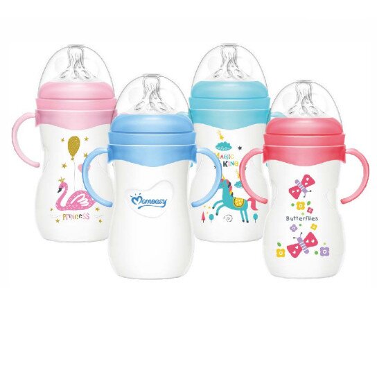 Botol Susu Bayi Wide Neck Plus Natural Nipple MomEasy / Dot Bayi 60ml 120ml 240ml 330ml BPA Free