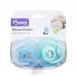 Empeng Bayi 2pcs MomEasy plus Kotak / Silicone Pacifier Glow in the Dark  (Empeng Bulat Pipih) #1