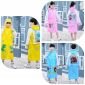 Jas Hujan Anak Karakter dengan Tempat Tas / Rain Coat Anak