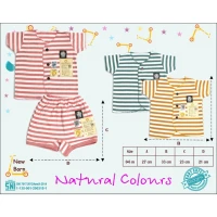 Setelan Baju Bayi Baru Lahir / Baju Baby Newborn Ridges Natural Colours