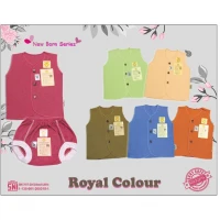 Baju Bayi Setelan Buntung / Celana Pop / Baju Bayi Buntung Newborn Ridges Polos Royal Colours / Baju Baby Buntung Newborn / Setelan Buntung Bayi