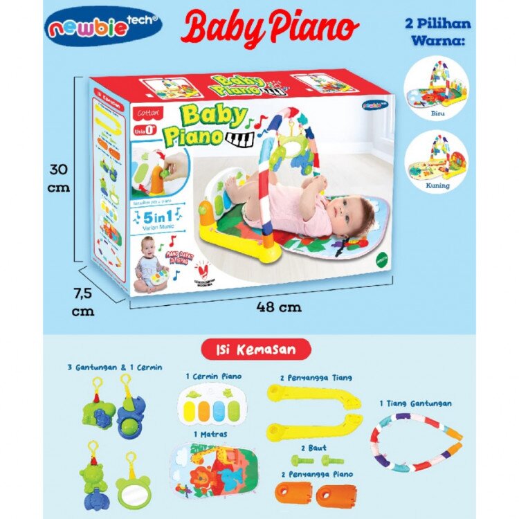 Musical Play Gym / Baby Gym Playmats Piano / Mainan Baby Piano Playmate
