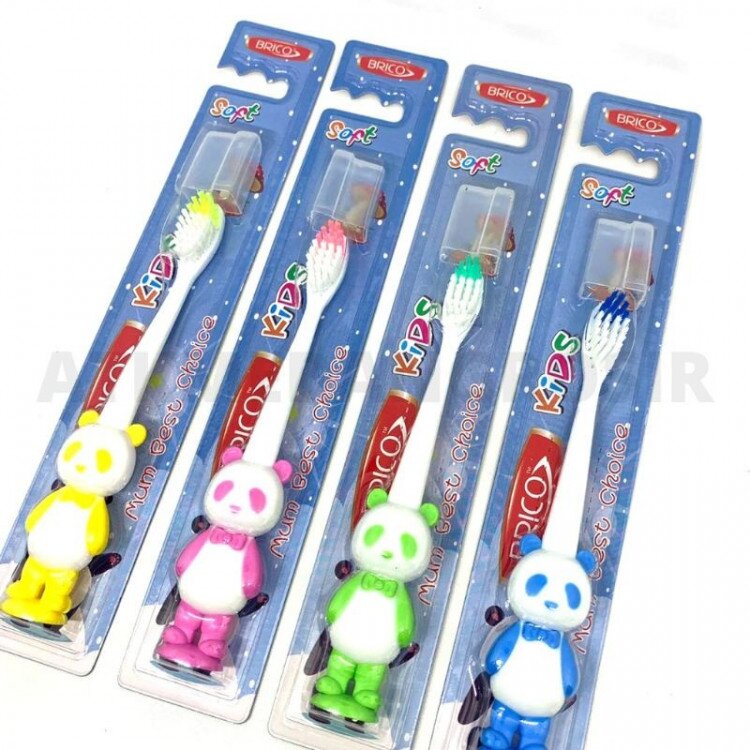 Sikat Gigi Anak Karakter Panda Soft + Tutup