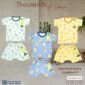 Setelan Baju Bayi Pendek Anak Kancing Pundak SNI / Baju Santai Anak / Setelan Oblong Anak Ridges #6