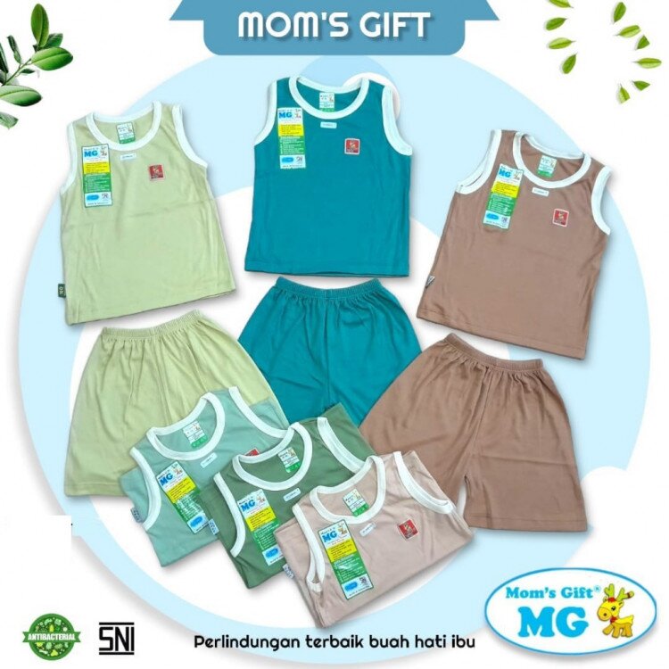 Baju Bayi Setelan Singlet Anak Kaos Premium Quality Polos 0-3 tahunan S M L XL XXL/ Baju Bayi Perempuan / Baju Bayi Laki Laki /