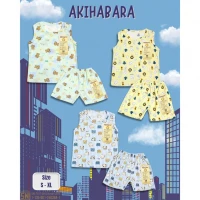 Paket Baju Bayi Setelan Singlet Kutung Kaos Anak Ridges Ashiyama Zoo Shinkansen Nautical Akihabara 3pcs / Setelan Bayi Kutung / Setelan Bayi Laki-laki dan Perempuan