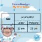 Paket Celana Pendek Bayi Ridges Newborn 3pcs / Paket Hemat Celana pendek bayi baru lahir 0-3 bulan #1