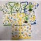 PROMO Baju Atasan Bayi Pendek Kancing Depan 3pcs / Baju Bayi Pendek Ridges M L / Baju Baby ber-SNI #4