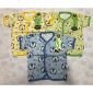 PROMO Baju Atasan Bayi Pendek Kancing Depan 3pcs / Baju Bayi Pendek Ridges M L / Baju Baby ber-SNI #3