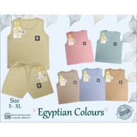 Baju Bayi Setelan Singlet Kutung Anak Ridges Egyptian Colours / Setelan Bayi Kutung / Setelan Bayi Laki-laki dan Perempuan / Baju Bayi adem / Baju