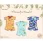 Paket Baju Setelan Baju Bayi Pendek Kancing Pundak 3pcs / Baju Santai Anak / Setelan Oblong Anak Ridges #4