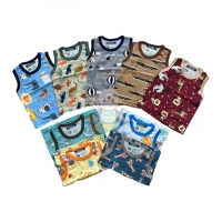 Promo Paket Hemat Baju Atasan Singlet Anak Ridges Motif Random 3pcs SNI
