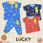 Paket Setelan Baju Bayi Kancing Depan RIDGES Motif Random 3pcs Newborn - 1 tahunan SNI / Piyama Anak Adem Anak 0-1 tahunan/ Baju Santai Anak / Baju Tidur Anak #3