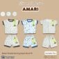 Paket Setelan Baju Bayi Pendek Kancing Depan RIDGES Motif 3pcs Newborn - 1 tahunan SNI / Piyama Anak Adem Anak 0-1 tahunan/ Baju Santai Anak
