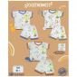 Paket Setelan Baju Bayi Pendek Kancing Depan RIDGES Motif 3pcs Newborn - 1 tahunan SNI / Piyama Anak Adem Anak 0-1 tahunan/ Baju Santai Anak / Baju Tidur Anak #4