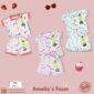 Paket Setelan Baju Bayi Pendek Kancing Depan RIDGES Motif 3pcs Newborn - 1 tahunan SNI / Piyama Anak Adem Anak 0-1 tahunan/ Baju Santai Anak / Baju Tidur Anak #2