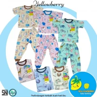 Setelan Baju Bayi Pendek Celana Panjang / Baju Anak Kancing Pundak / Baju Tidur Anak / Piyama Anak Unisex